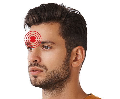 Lasertherapiegerät gegen Stirnhöhlenentzündung